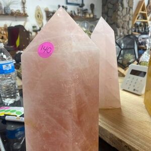 Rose quartz tower